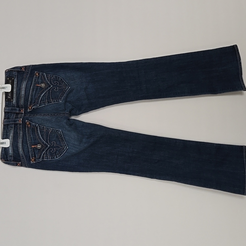 Rock Revival Blue Boot Cut Jeans with Embroidered Pockets - Picture 7 of 7